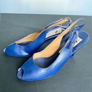 Diego Della Valle Blue Leather Heels